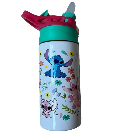 Disney Other - NWT DISNEY Kids Water Bottle with Stitch - Pink and Green